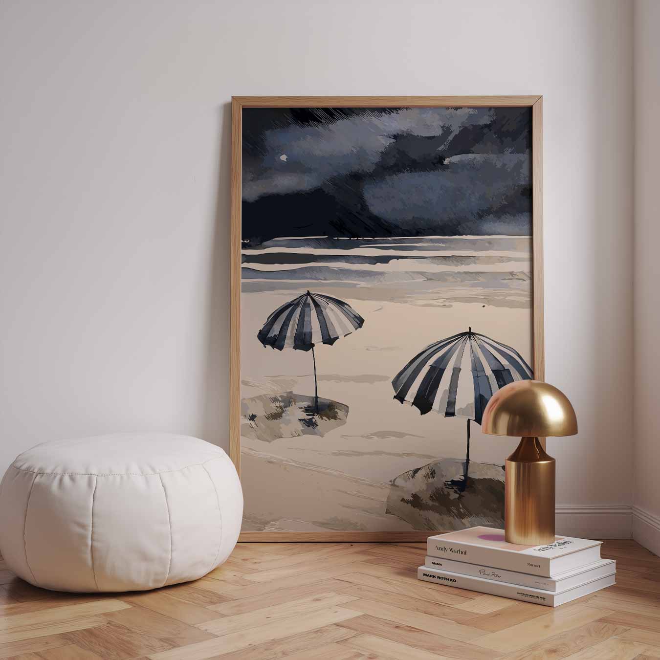 Strandparaplu's in de Schemering Poster