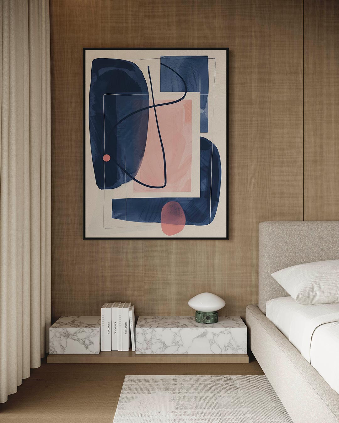 Geometrische vormen compositie Kunstwerk