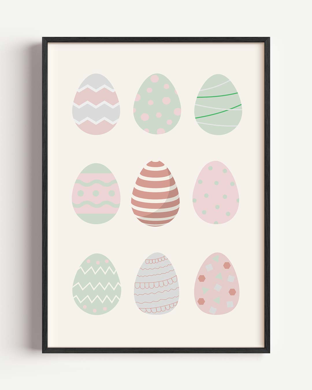 Pastel Paaseieren Poster