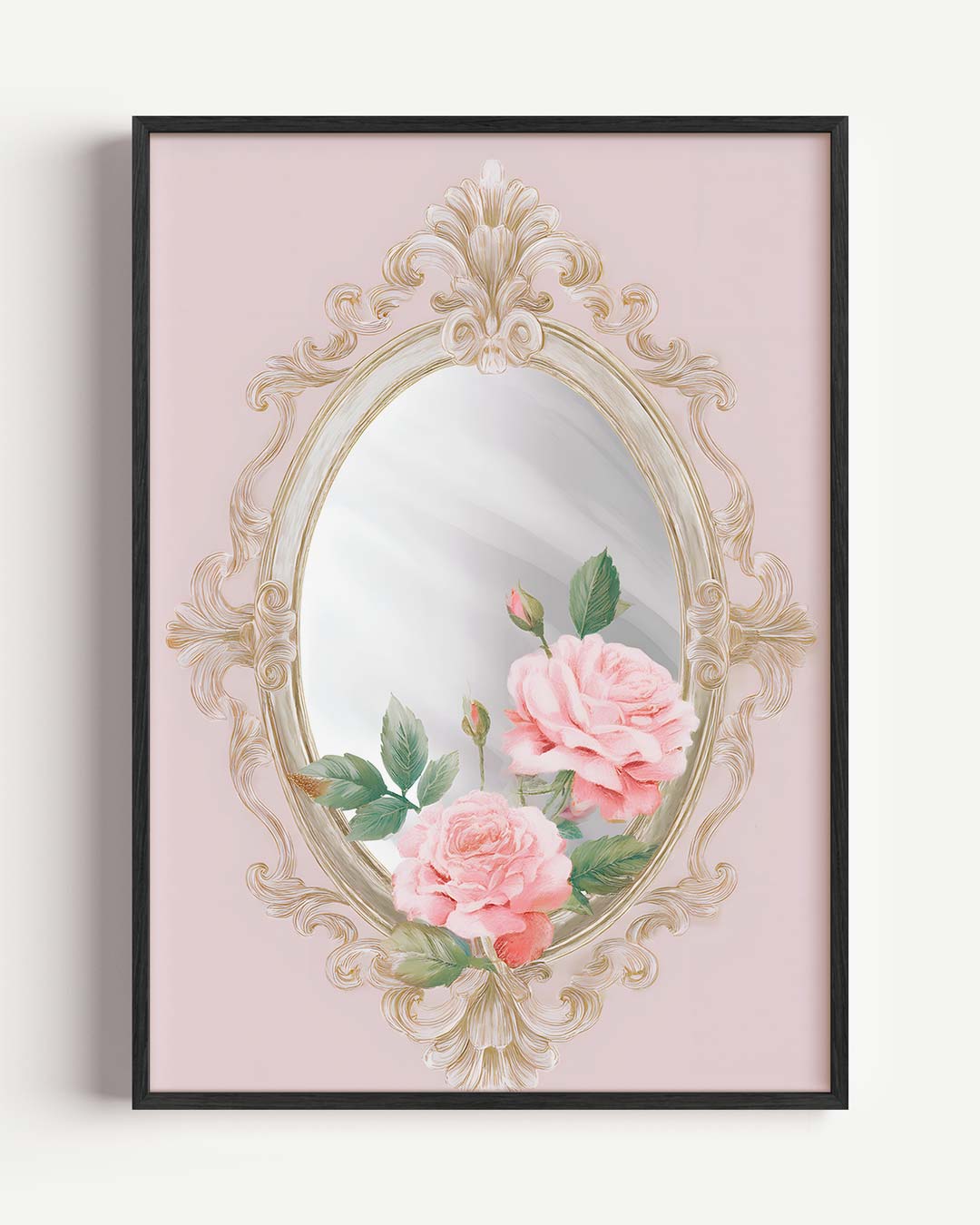 Romantische Rozen Spiegelposter