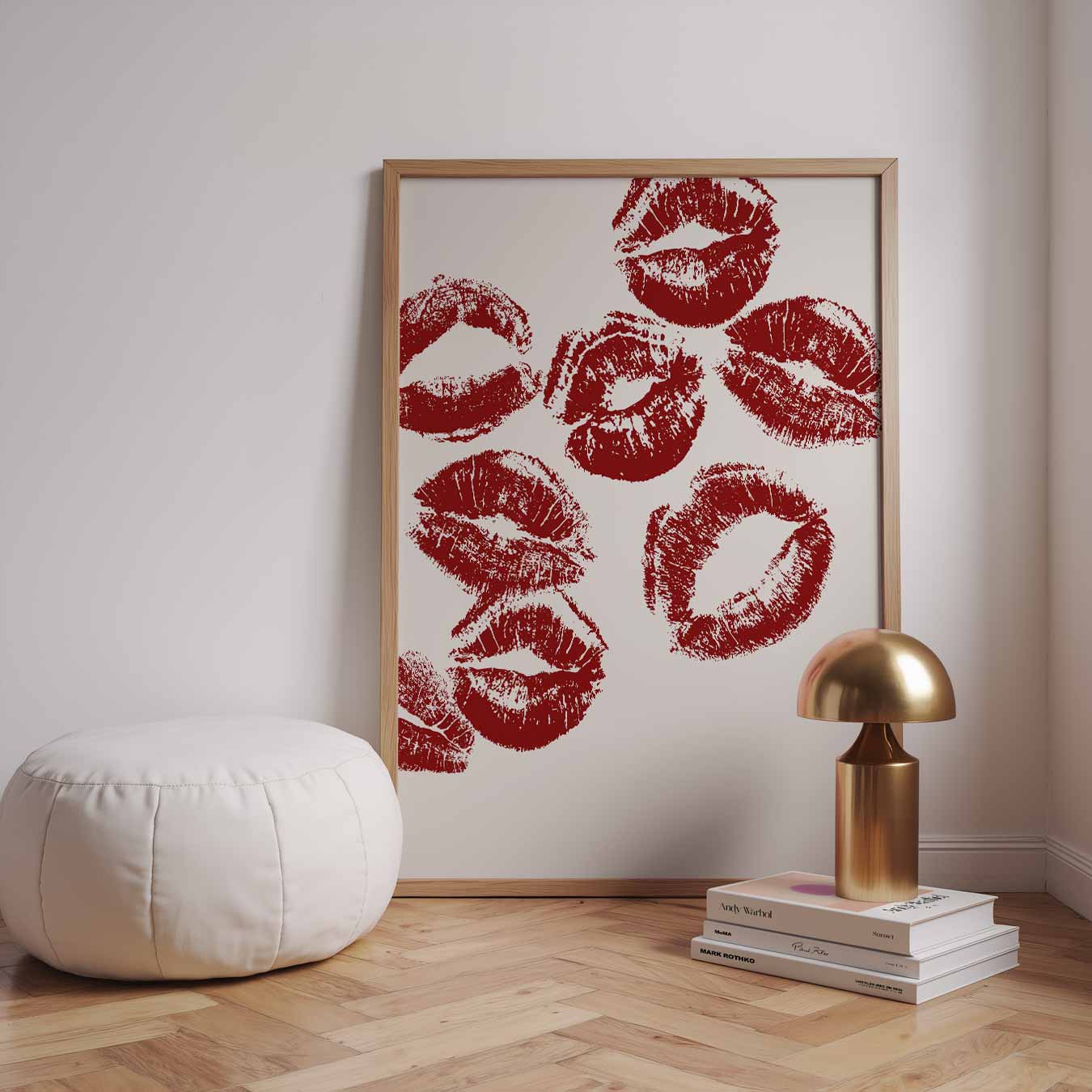 Lippenstiftkusjes Poster