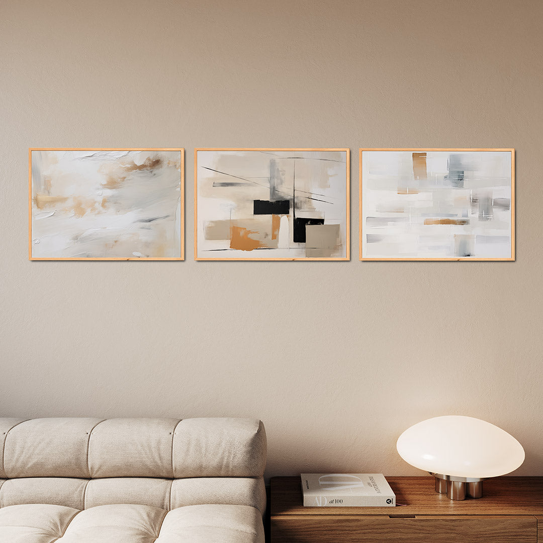 Zachte kleurvlakken Posterset