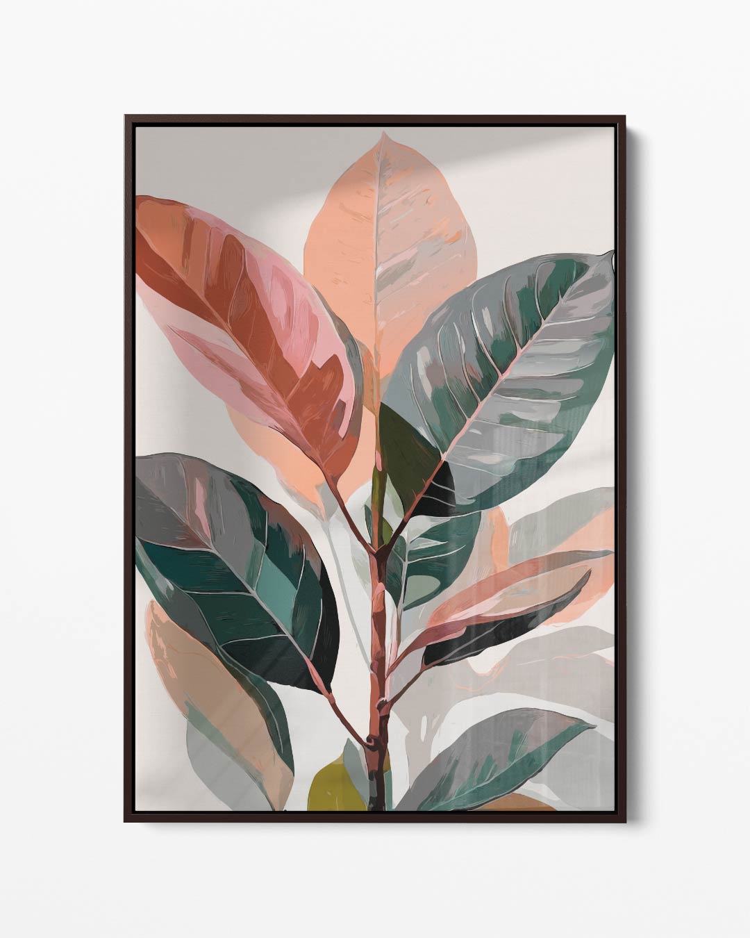 Kleurrijke Bladeren Kunstwerk-canvas-dibond-plexiglas-wanddecoratie-WallArtistic