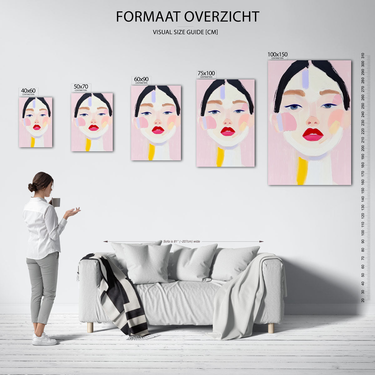 Portretstudie Kunstwerk