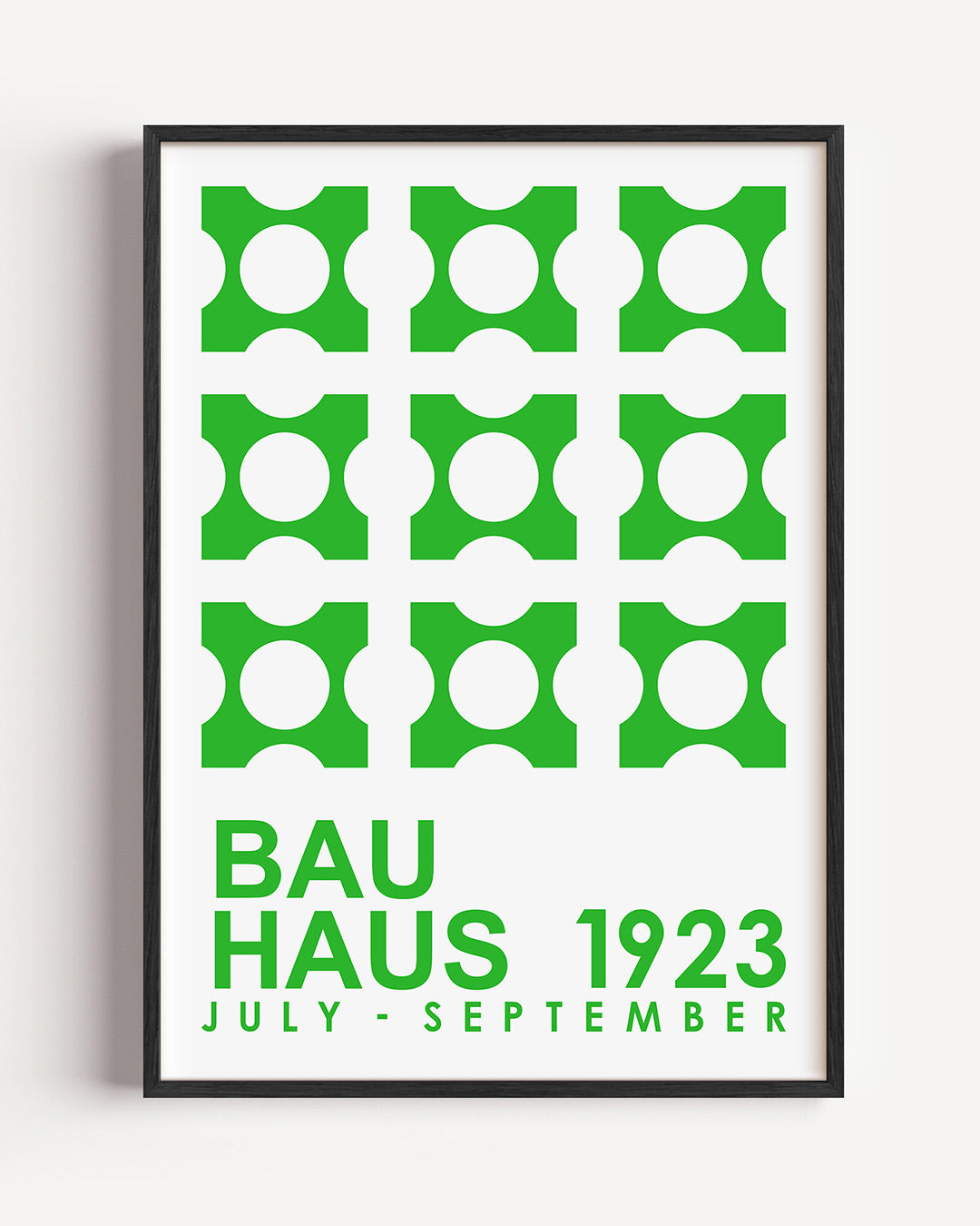 Groene cirkelpatronen Poster