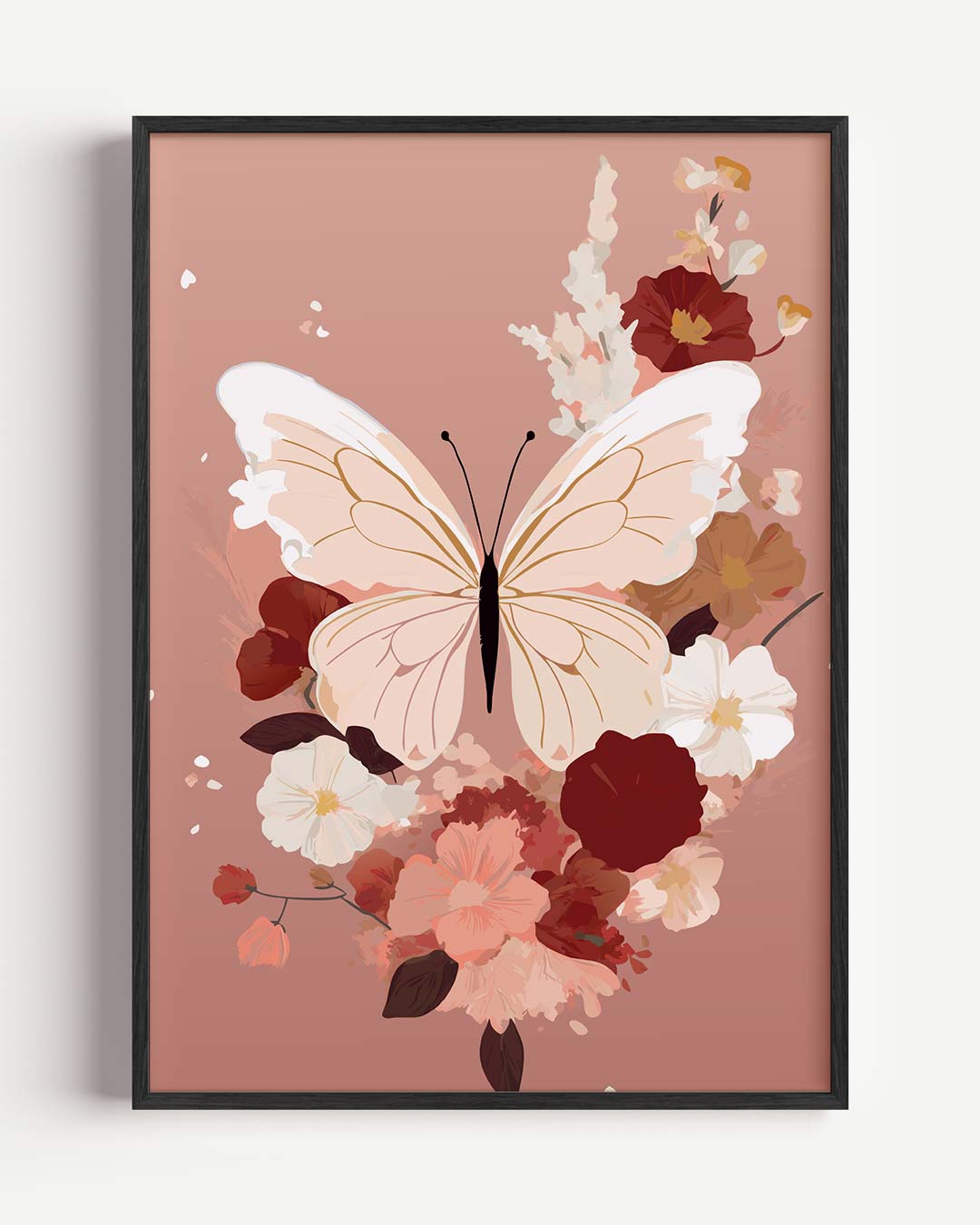 Dromerige Vlinderbloemenposter