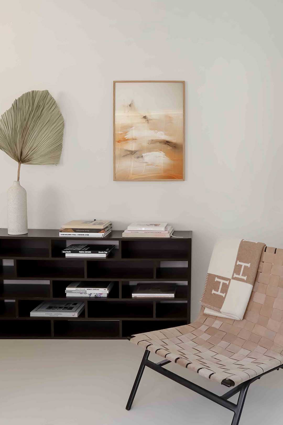 Beige landschap Poster