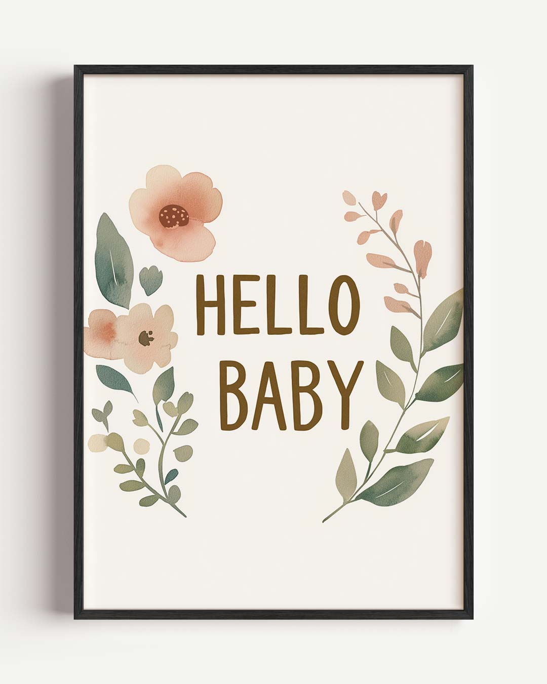 Speelse Baby Bloemenposter