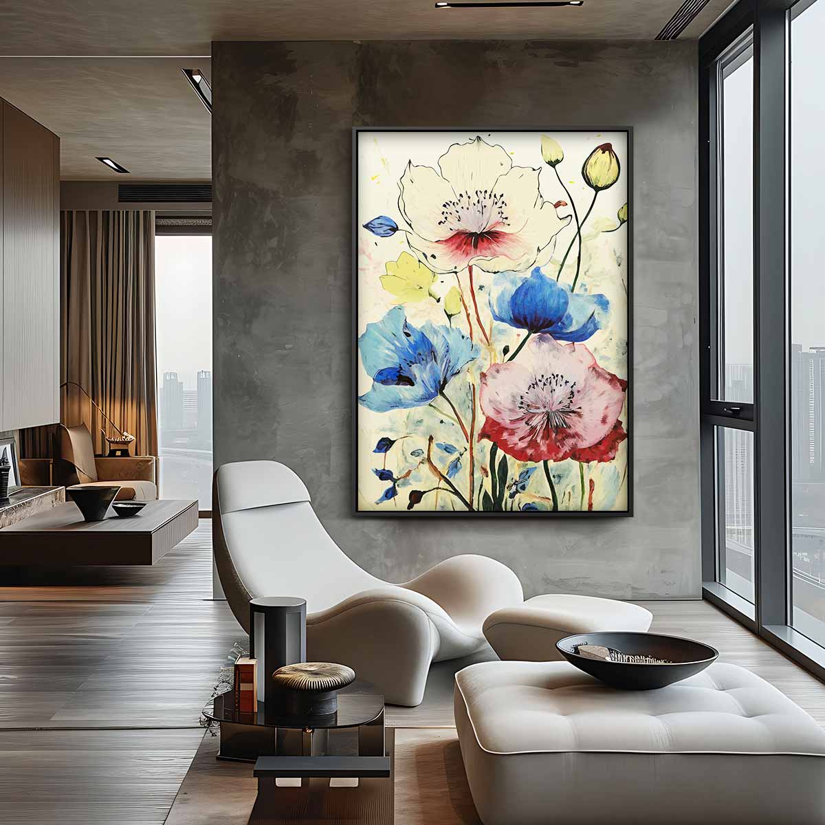 Bloeiende Herinneringen Kunstwerk-canvas-dibond-plexiglas-wanddecoratie-WallArtistic