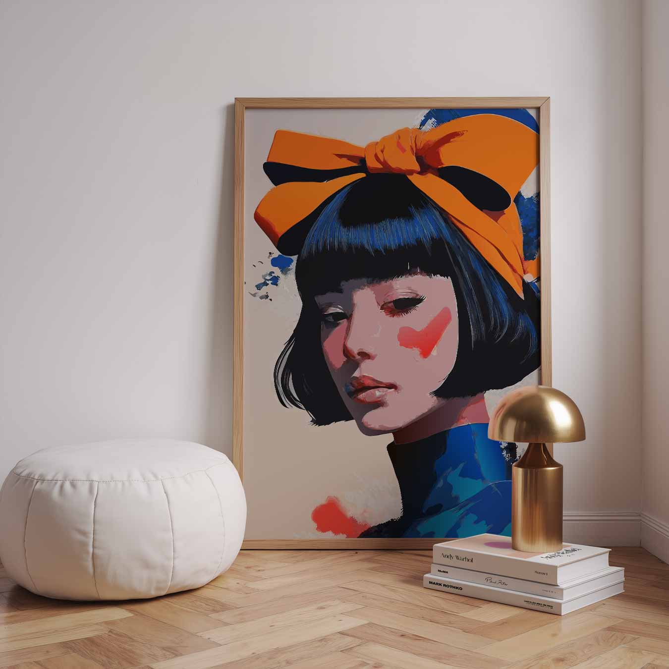 Stijlvolle Retro Portretposter-WallArtistic