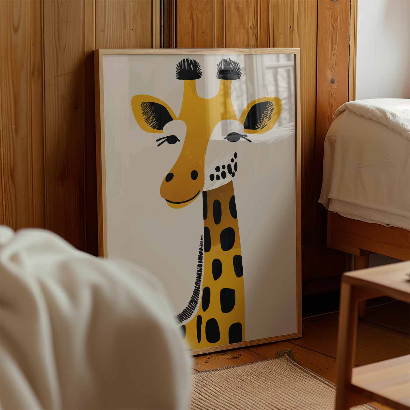 Schattige Giraf Illustratie Poster
