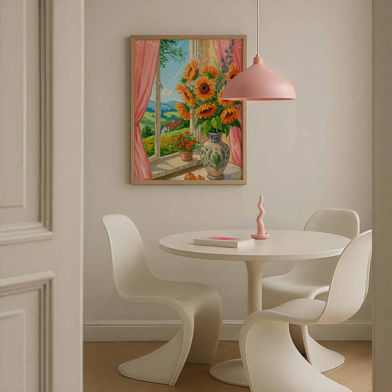 Zonnige Bloemenpracht Poster