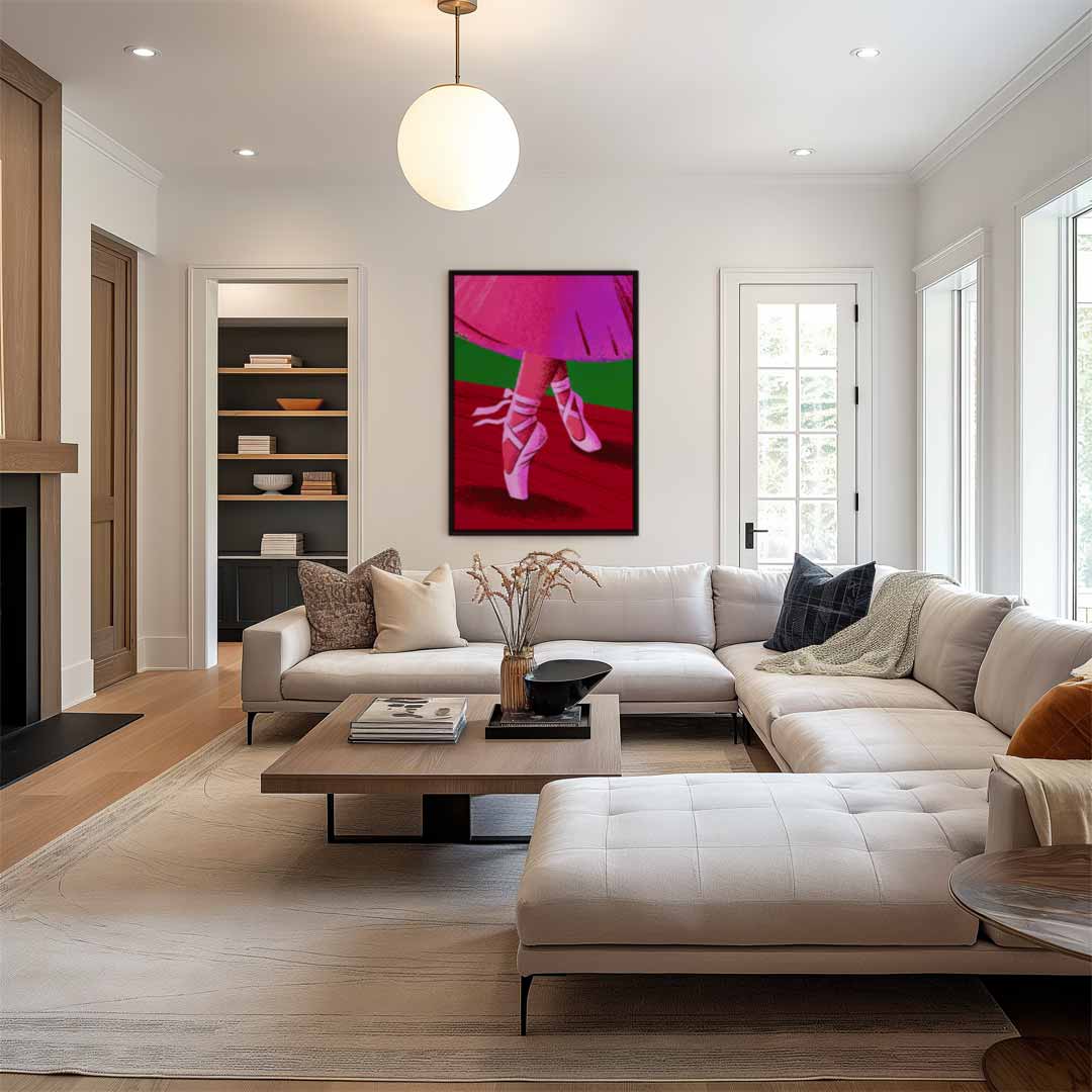 Dansende Schoonheid Kunstwerk-canvas-dibond-plexiglas-wanddecoratie-WallArtistic