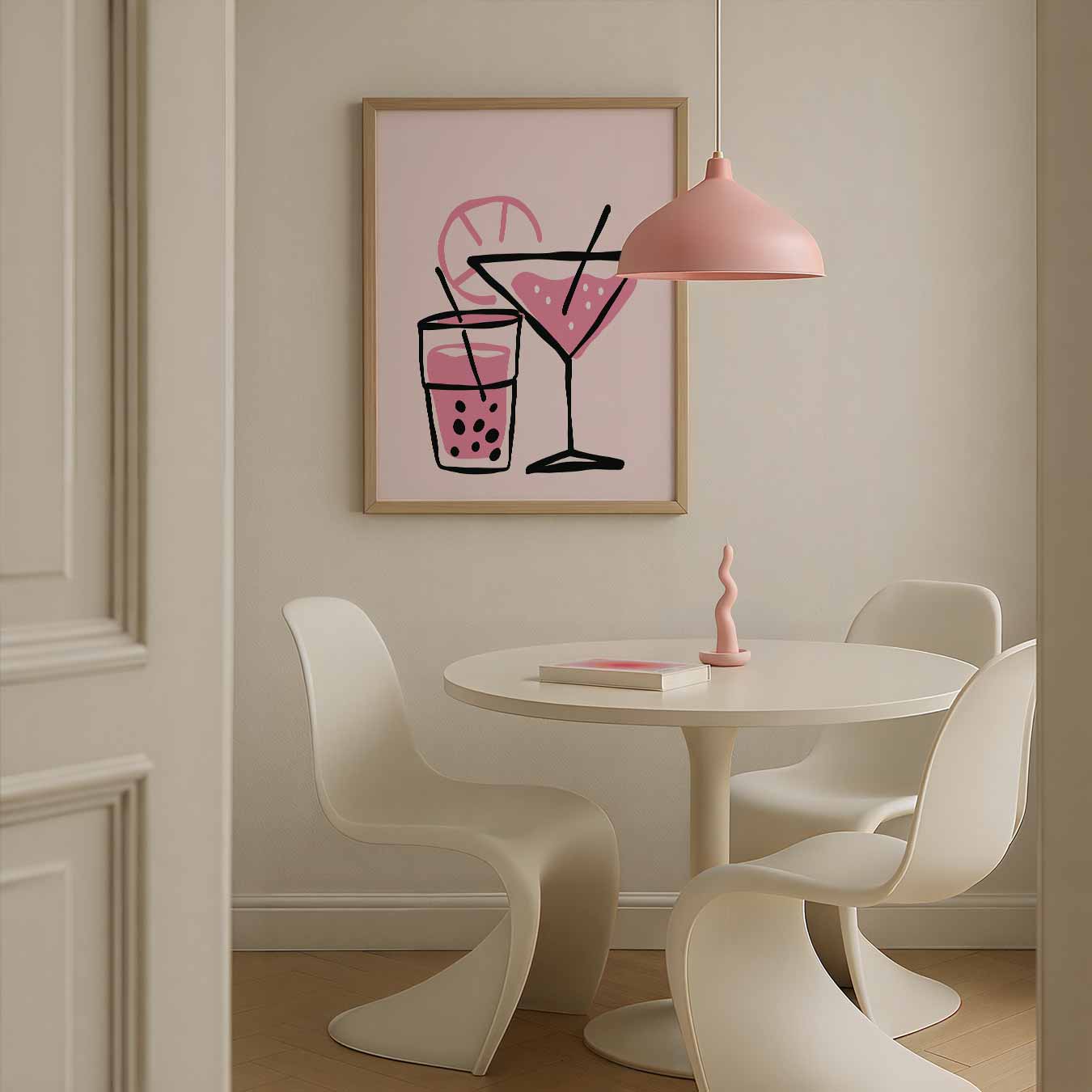 Tropische Cocktail Illustratie Poster