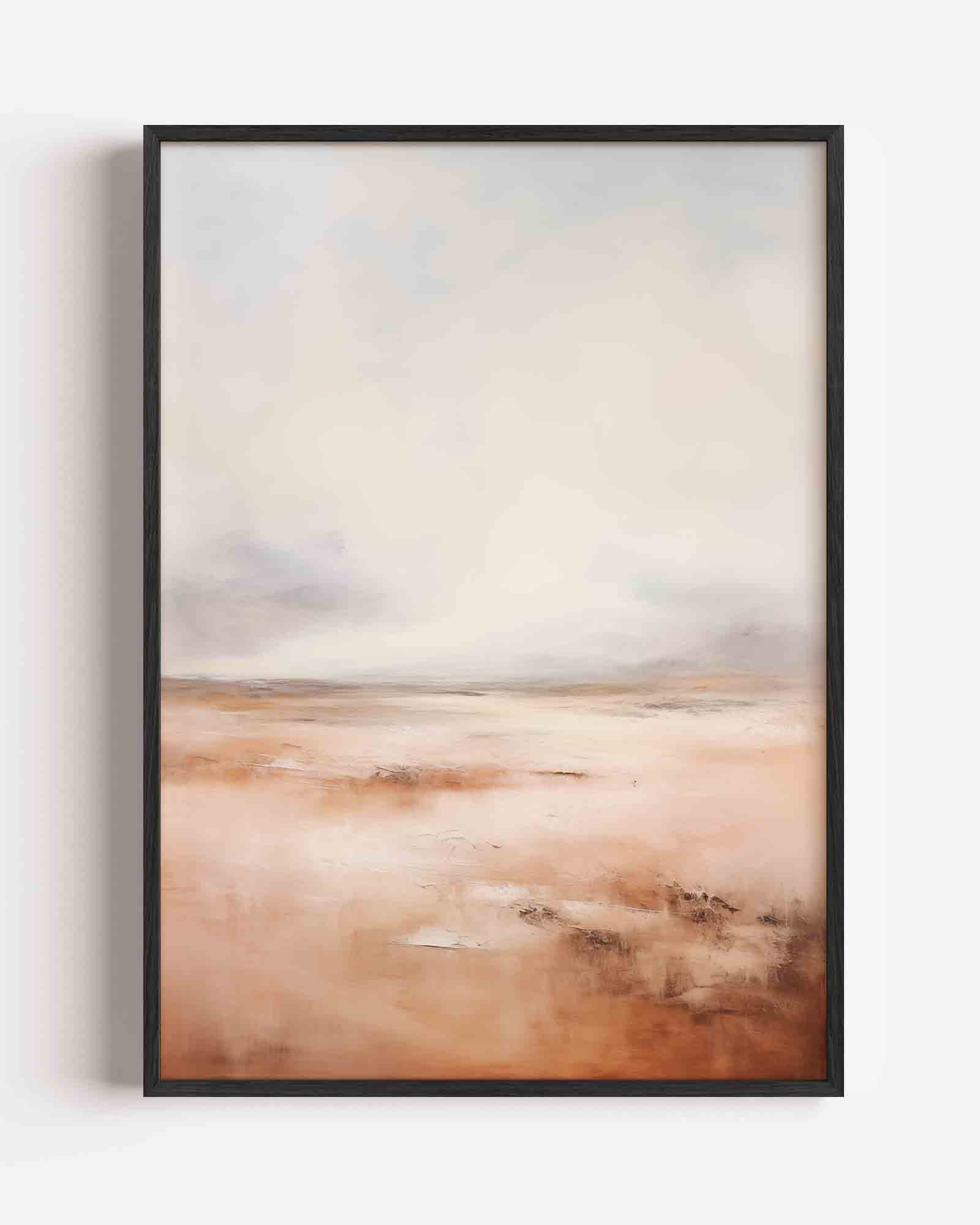 Landschap in beige Poster
