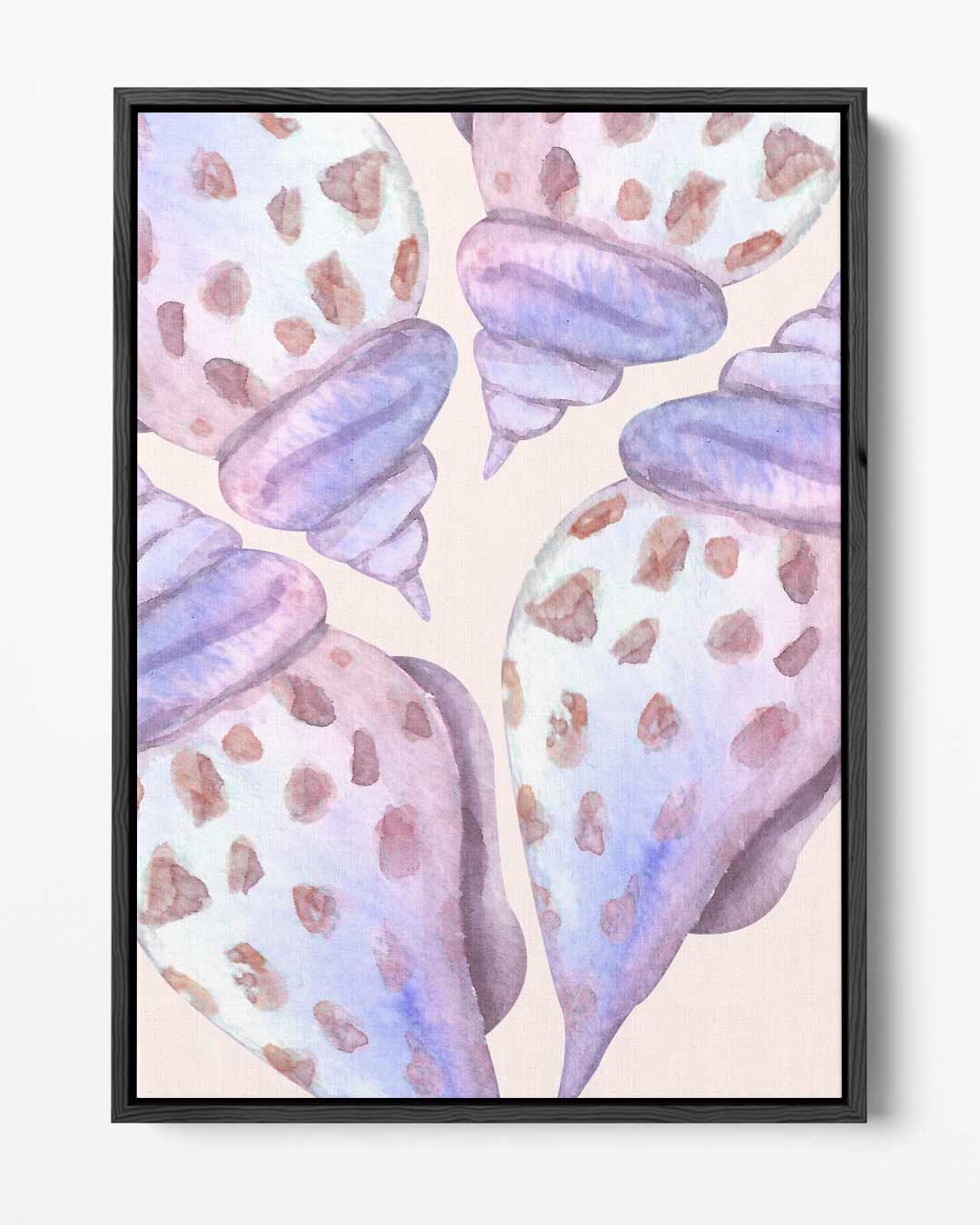 Pastelkleurige Schelpenkunst Kunstwerk-canvas-dibond-plexiglas-wanddecoratie-WallArtistic