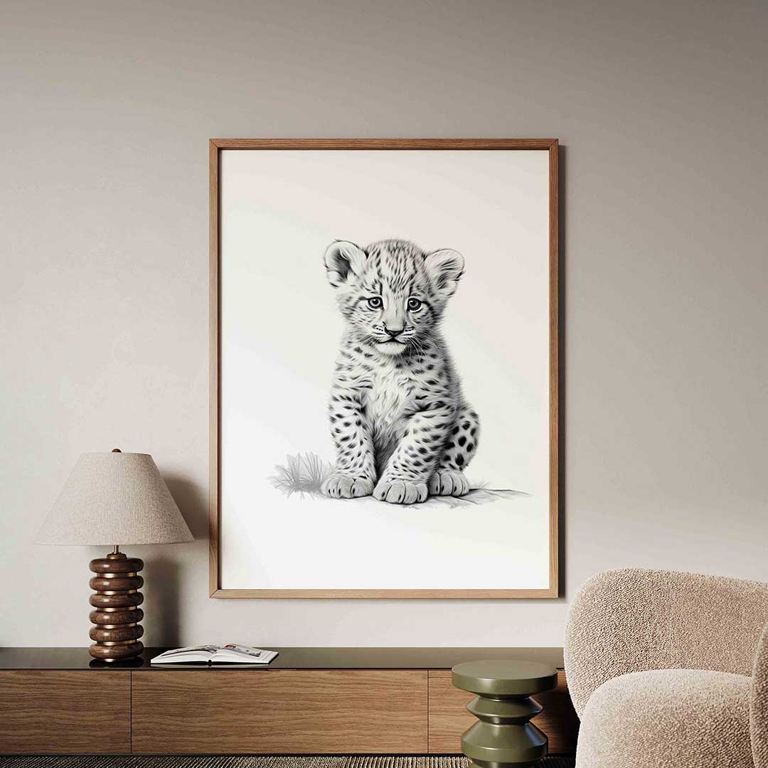 Jonge luipaard Poster