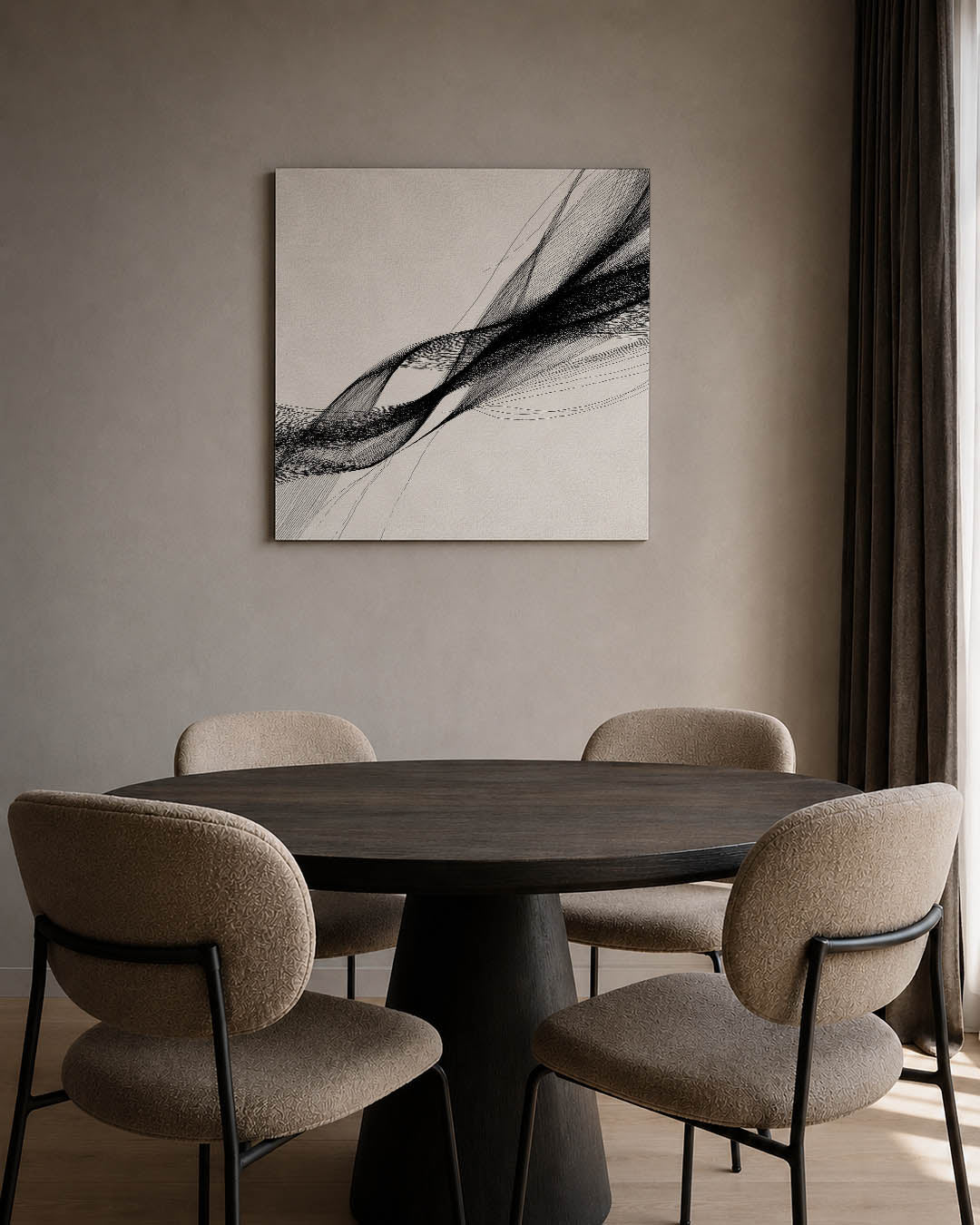 Dynamische lijnen Kunstwerk