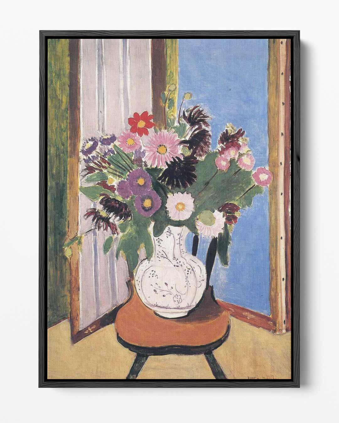 Bloemenpracht in Vaas Kunstwerk-canvas-dibond-plexiglas-wanddecoratie-WallArtistic