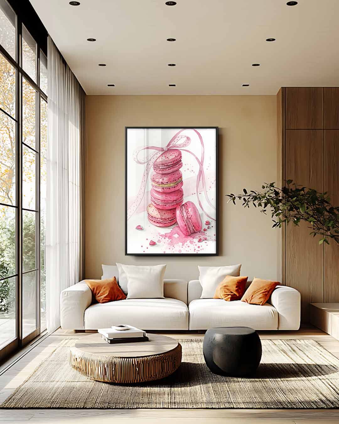 Zoete Macaron Fantasie Kunstwerk-canvas-dibond-plexiglas-wanddecoratie-WallArtistic