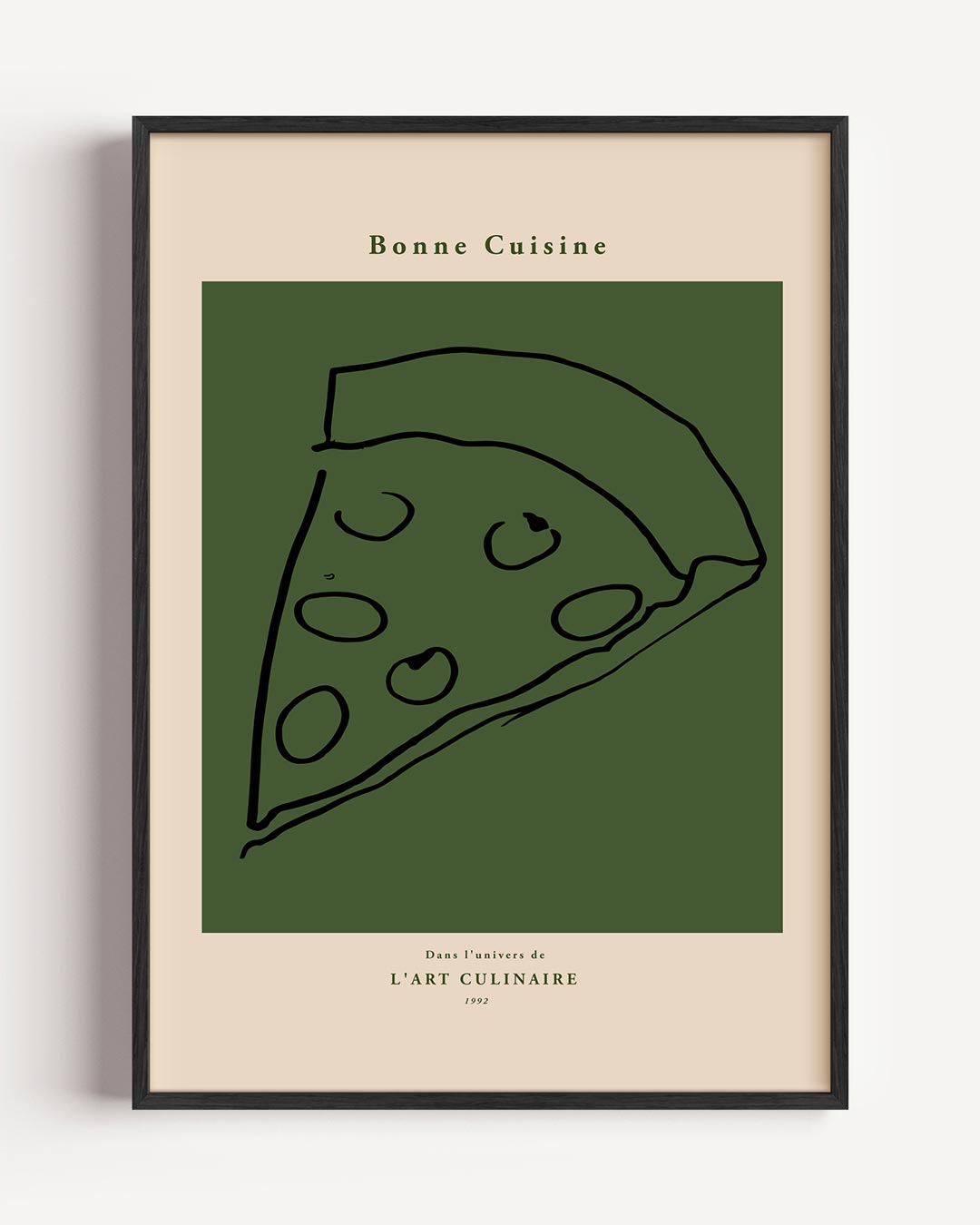 Bonne Cuisine Pizza Poster-WallArtistic