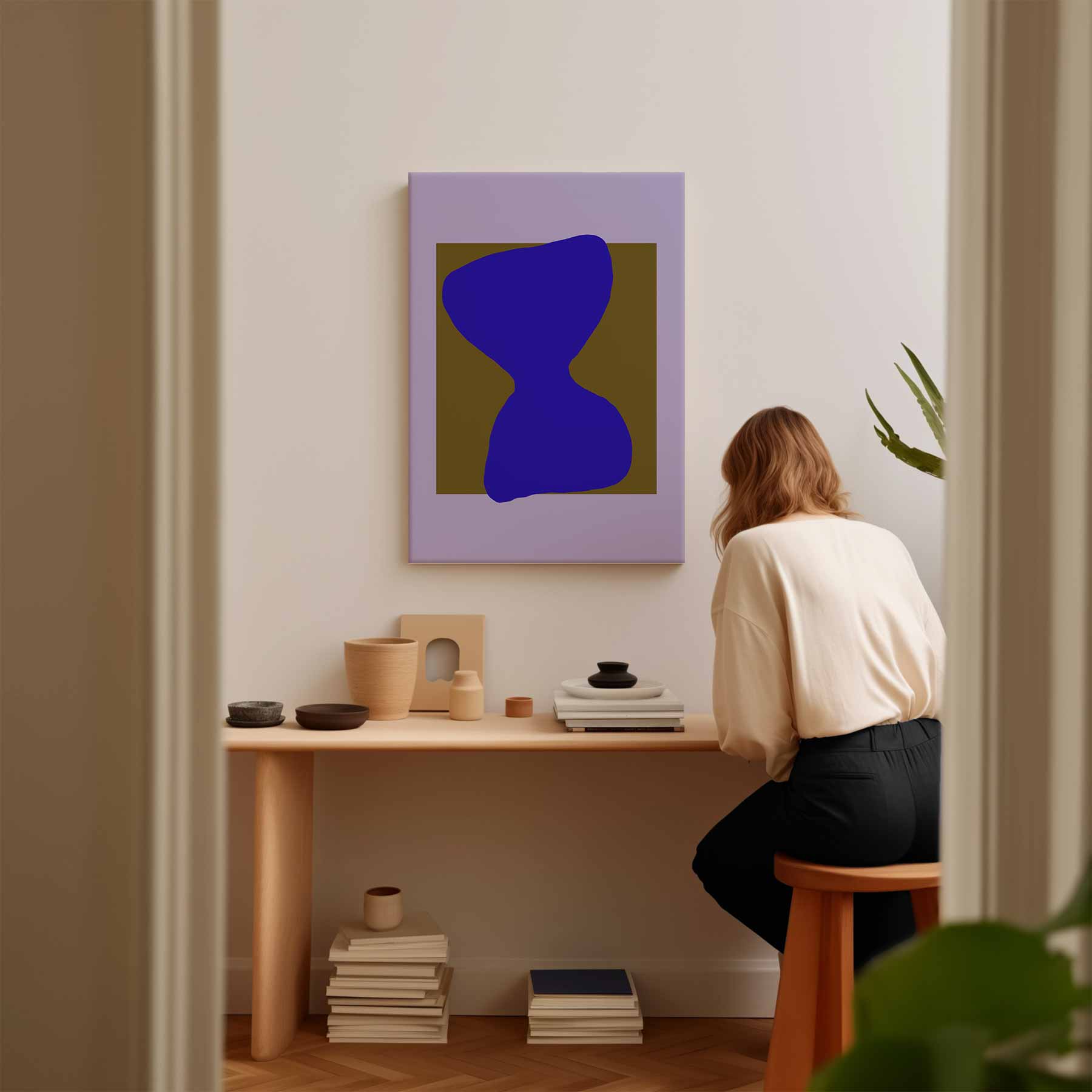 Vloeiende Tijdsillusie Kunstwerk-canvas-dibond-plexiglas-wanddecoratie-WallArtistic