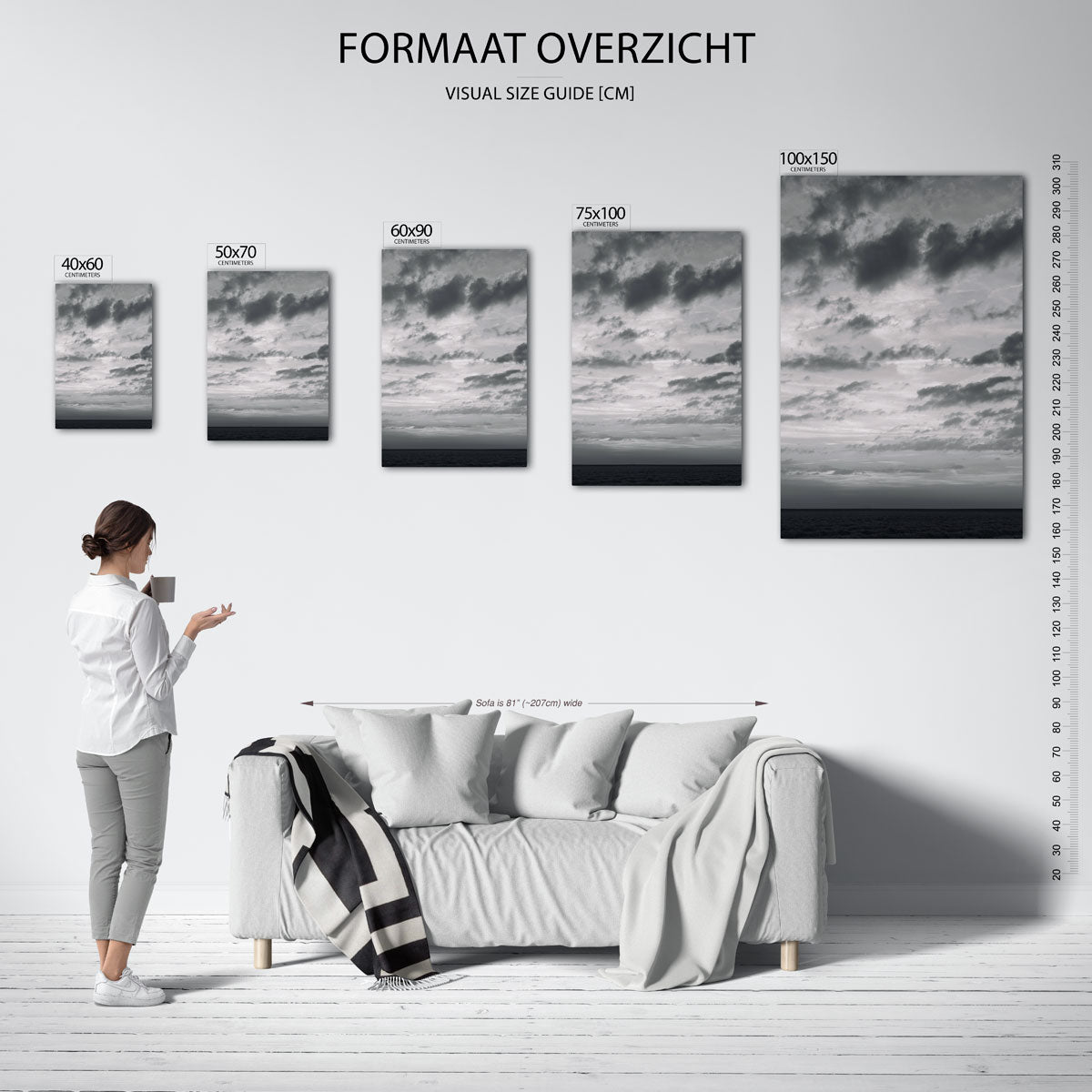 Dramatische lucht Kunstwerk