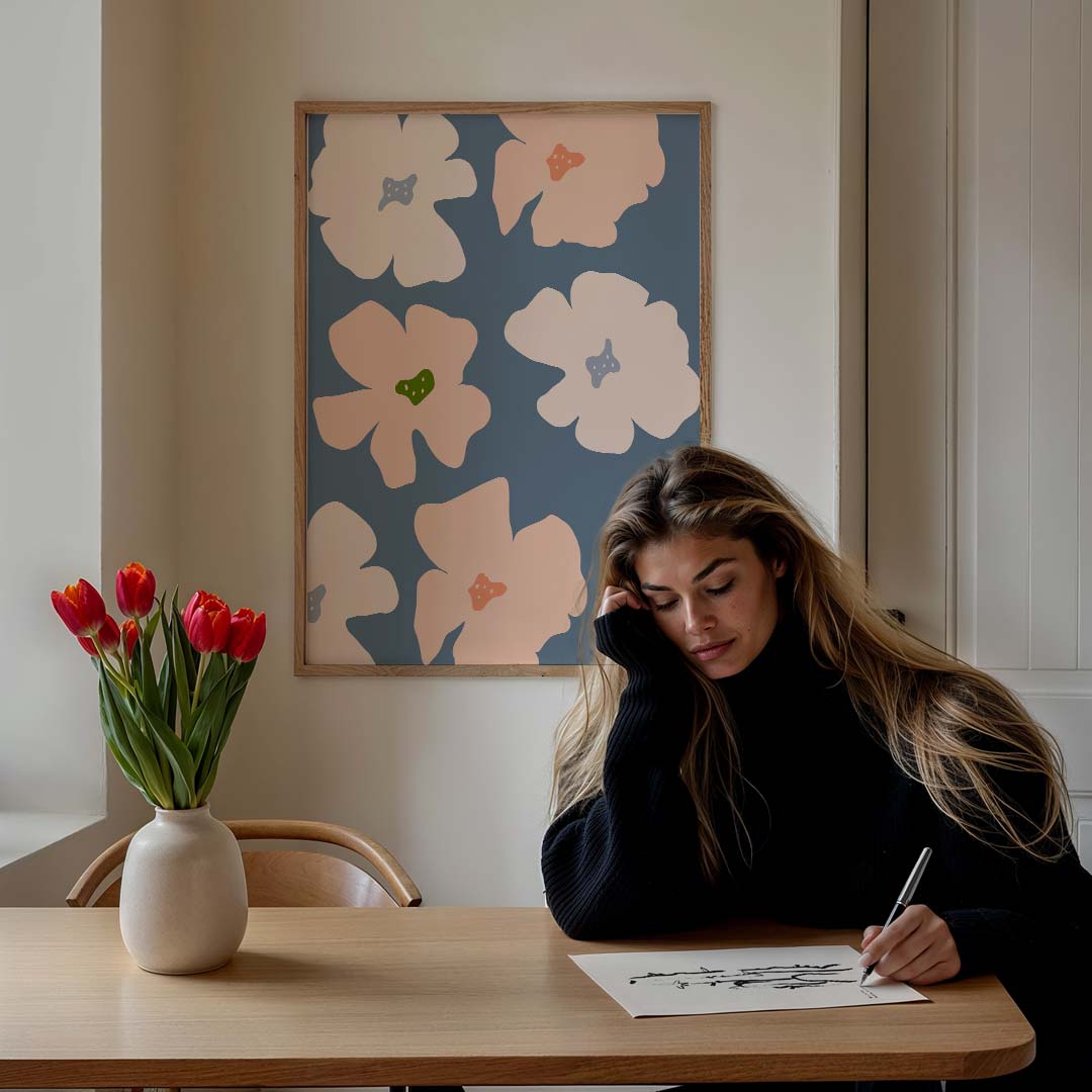 Vrolijke Bloemenpracht Poster-WallArtistic
