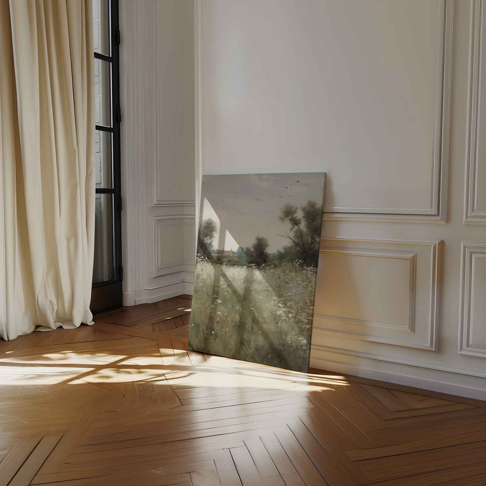 Zomers Weidelandschap Kunstwerk-canvas-dibond-plexiglas-wanddecoratie-WallArtistic