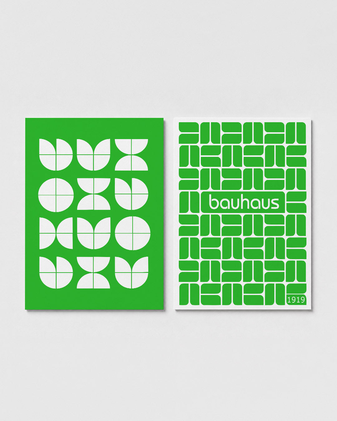 Vormenspel groen Posterset