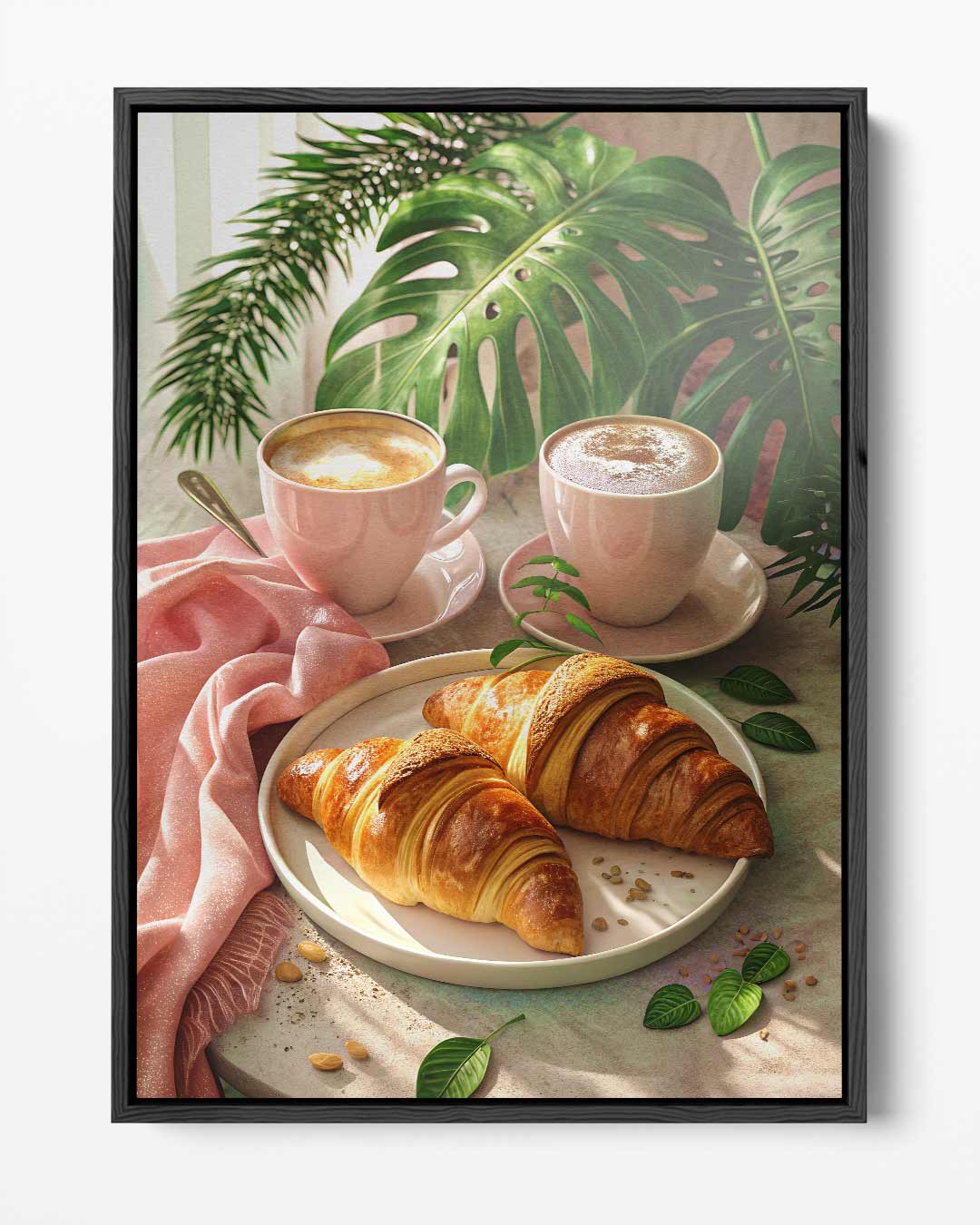 Ontbijt in het Groen Kunstwerk-canvas-dibond-plexiglas-wanddecoratie-WallArtistic