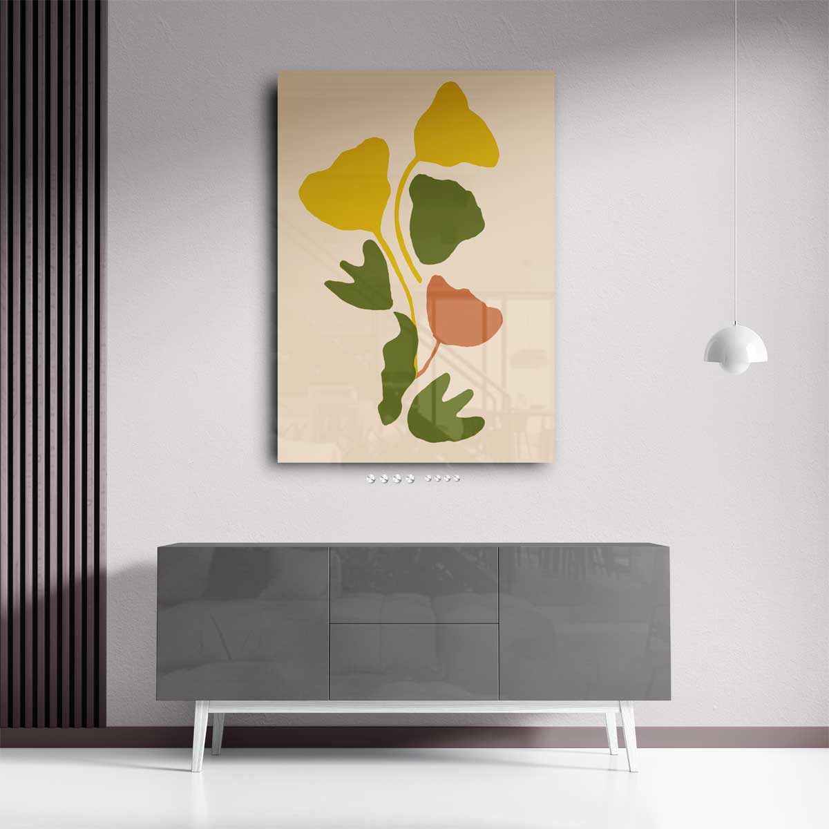 Organische Vibraties in Aardetinten Kunstwerk-canvas-dibond-plexiglas-wanddecoratie-WallArtistic