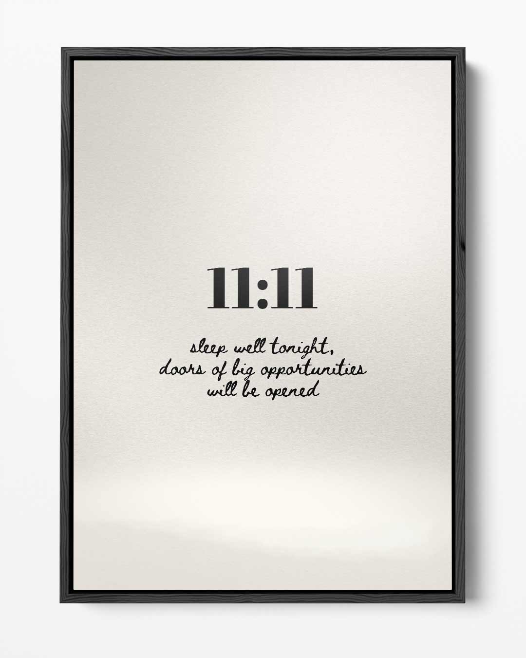 Inspirerende 11:11 Tekstposter Kunstwerk-canvas-dibond-plexiglas-wanddecoratie-WallArtistic