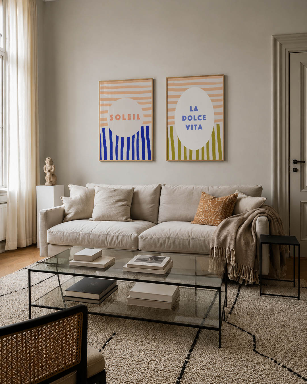 Zon en strepen Posterset