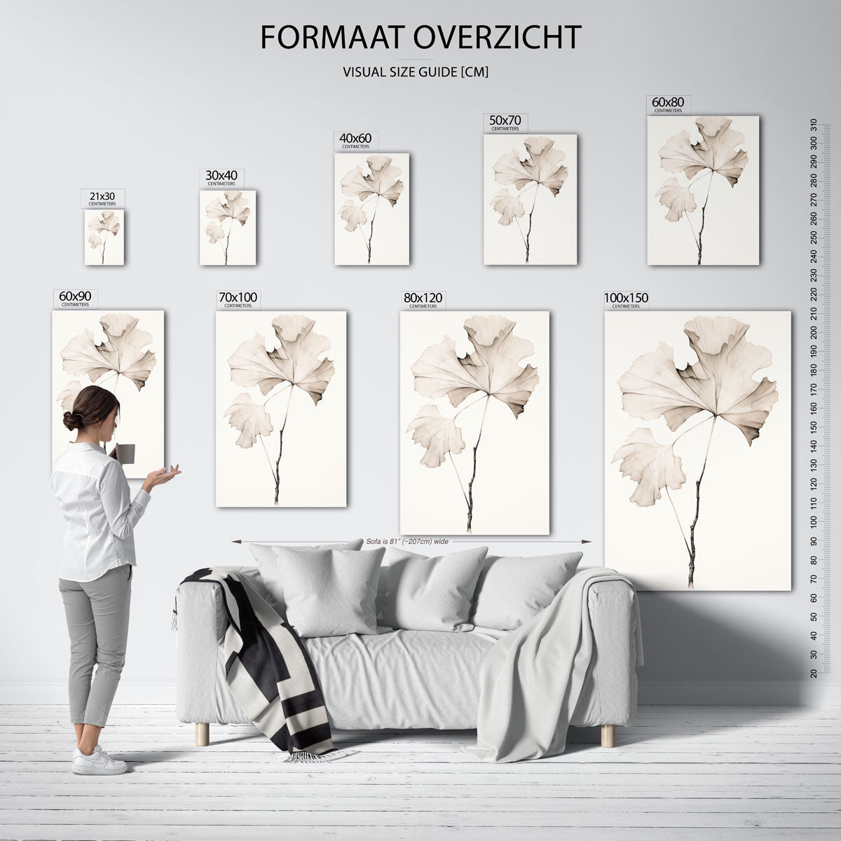 Ginkgo bladeren Poster