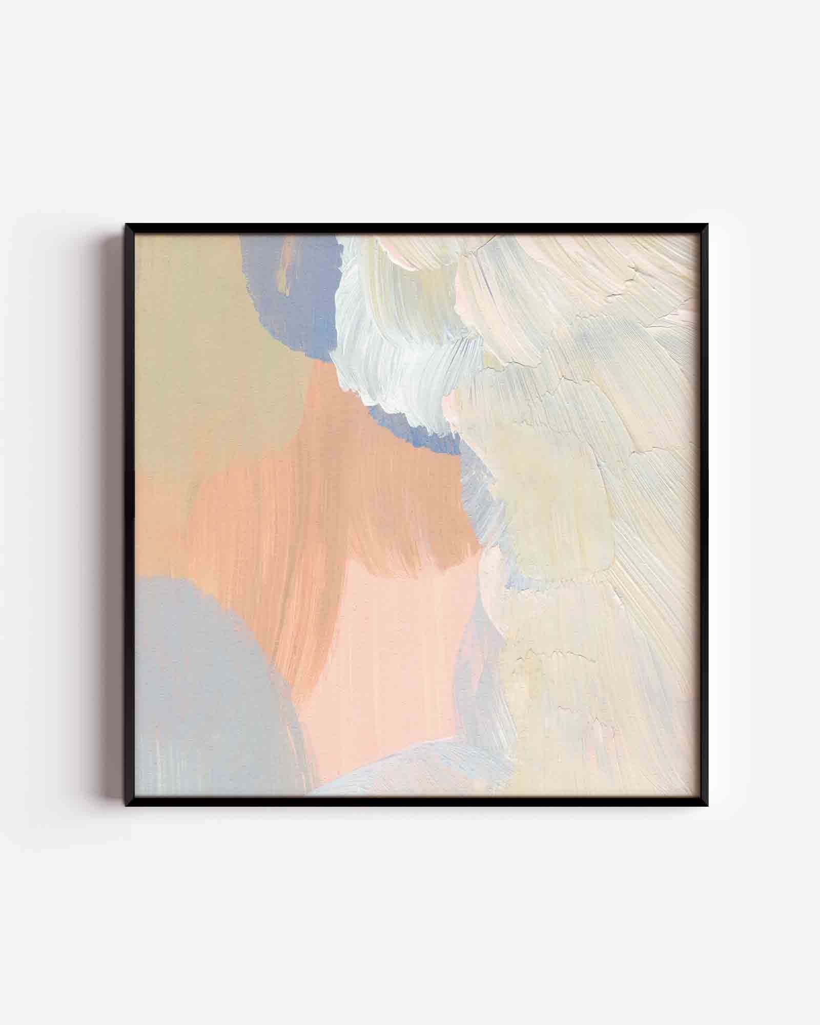 Abstracte penseelstreken Poster