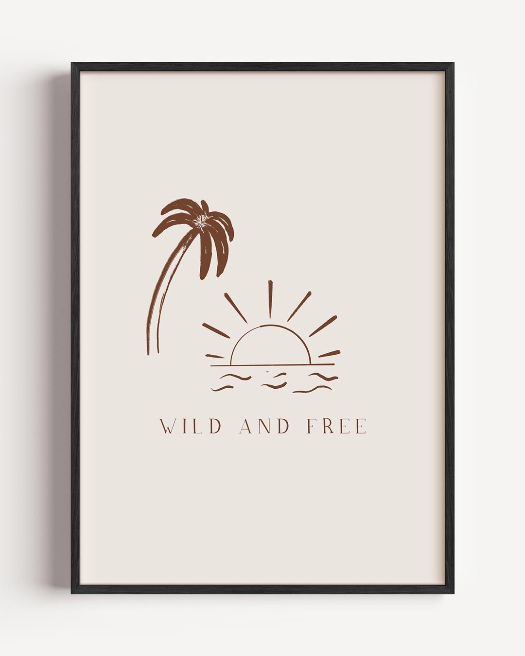 Wild and Free Wandposter-WallArtistic