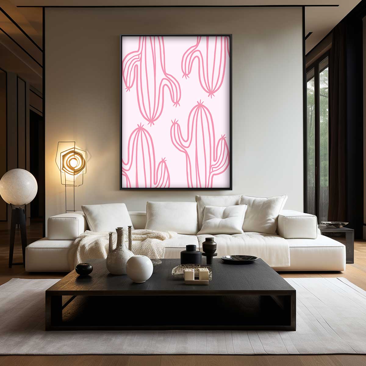 Cactus Droom Kunstwerk-canvas-dibond-plexiglas-wanddecoratie-WallArtistic