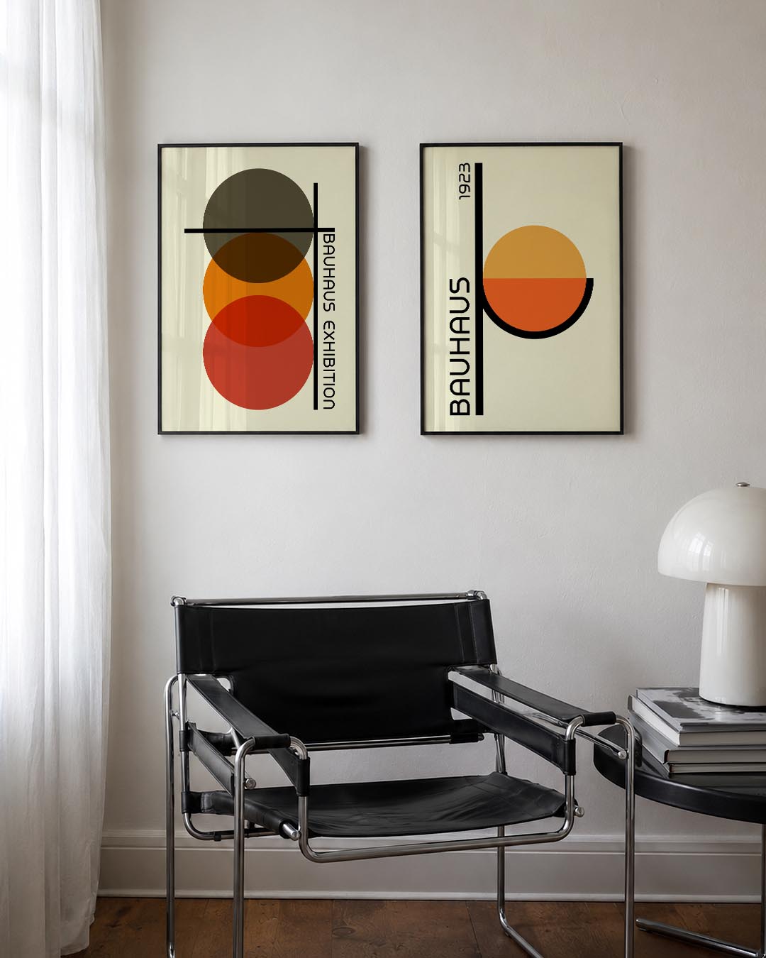 Cirkel en lijnenspel Posterset