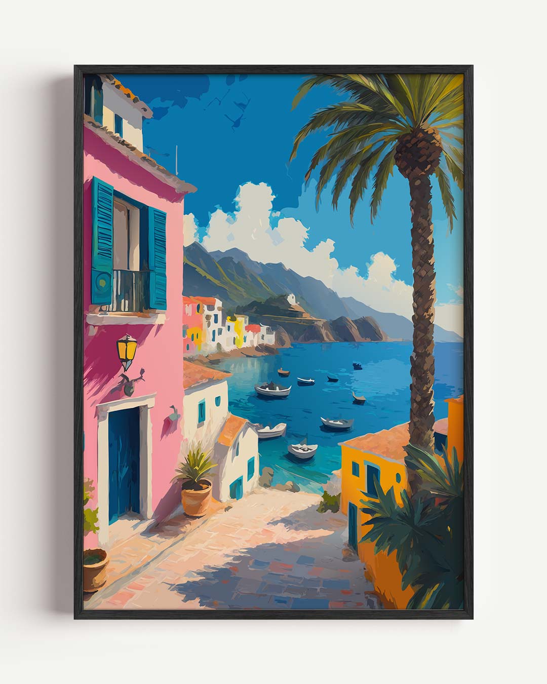 Mediterrane Stranddroom Poster
