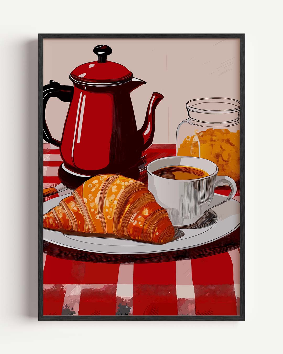 Franse Ontbijt Sfeerposter