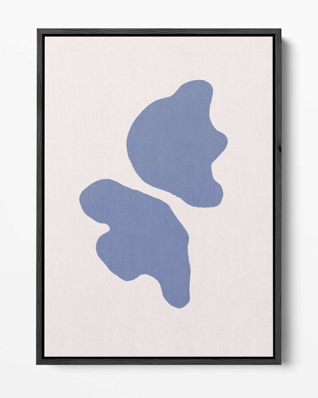 Blauwe Abstracte Vormen Kunstwerk-canvas-dibond-plexiglas-wanddecoratie-WallArtistic