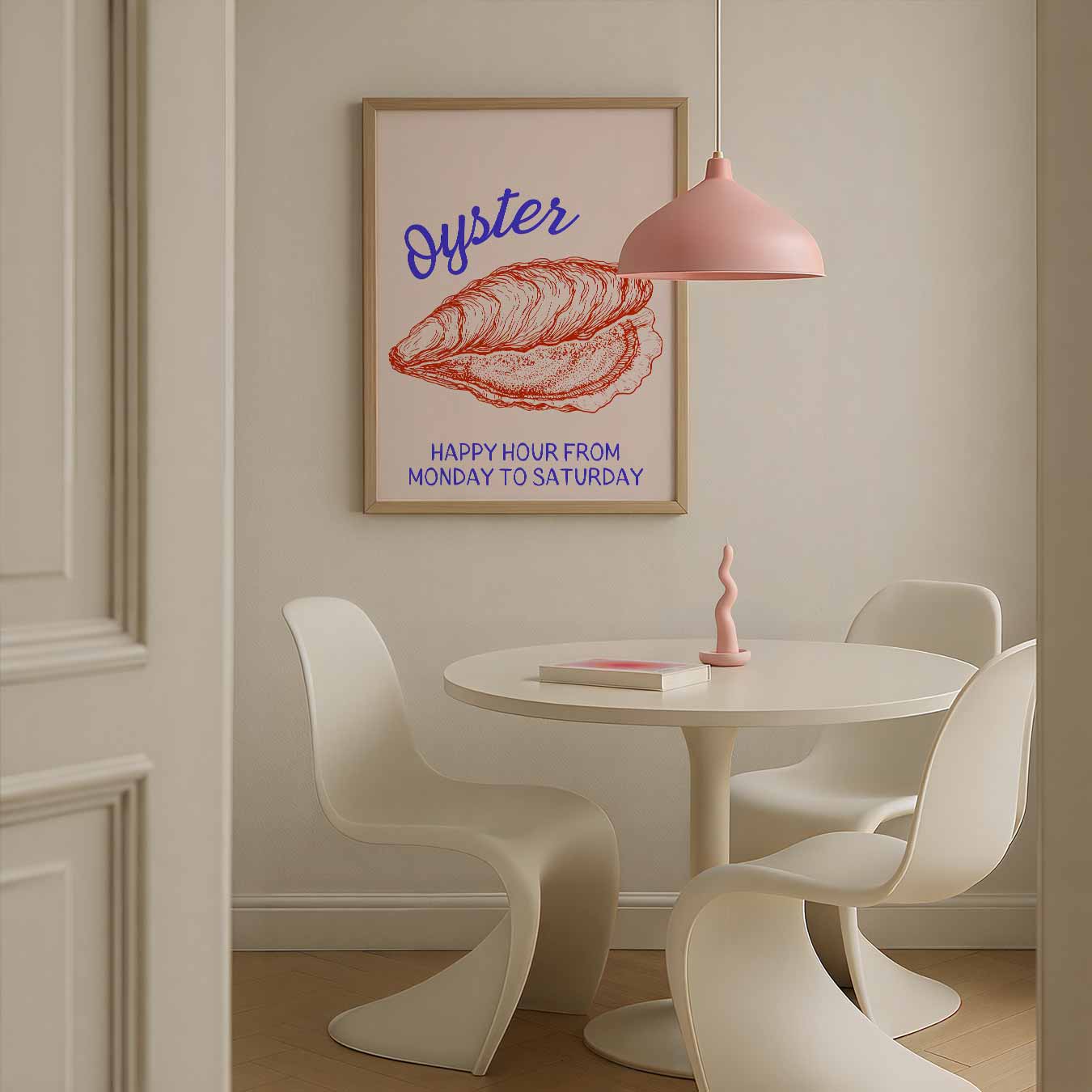 Stijlvolle Oester Happy Hour Poster