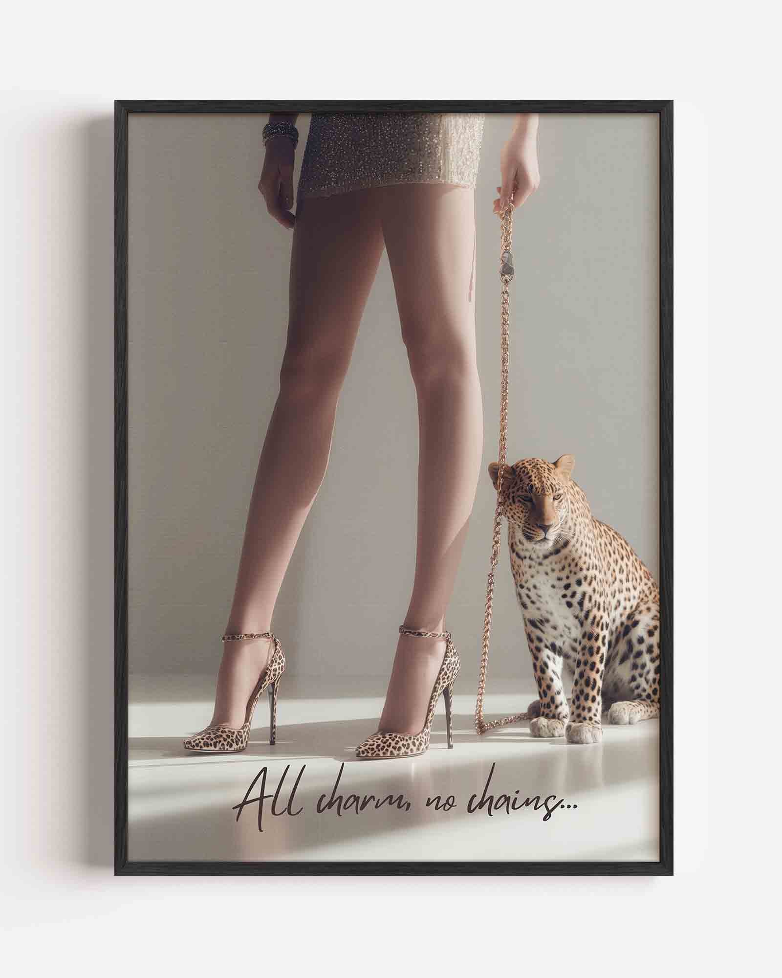 Luipaard en benen Poster