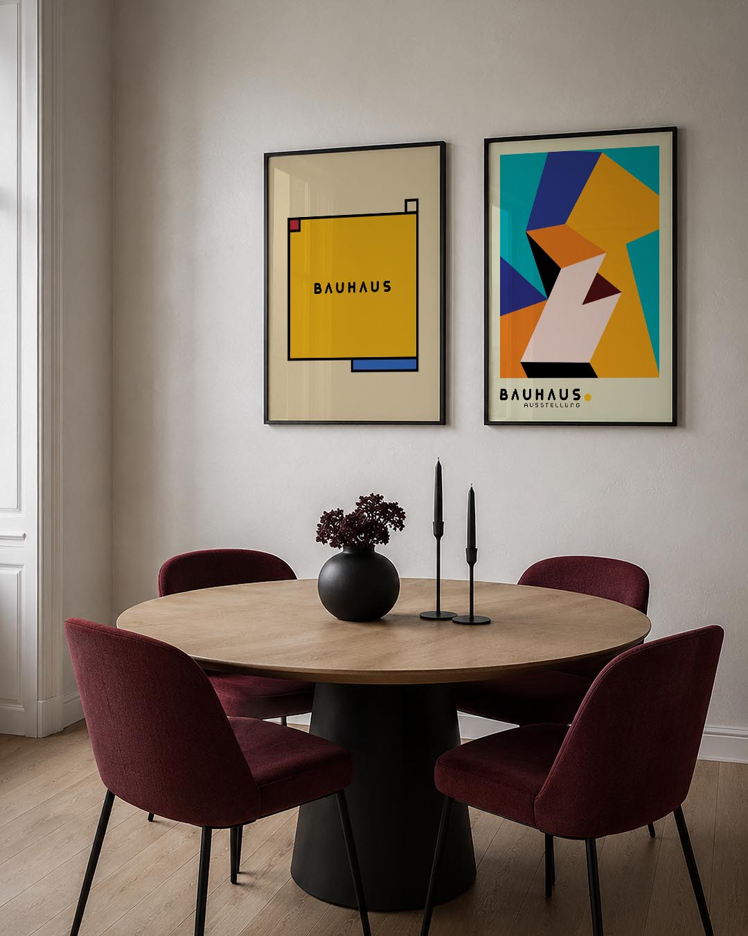 Kleurvlakken en lijnen Posterset