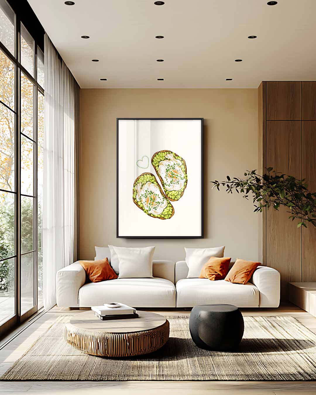 Avocado Toast Kunstwerk Kunstwerk-canvas-dibond-plexiglas-wanddecoratie-WallArtistic