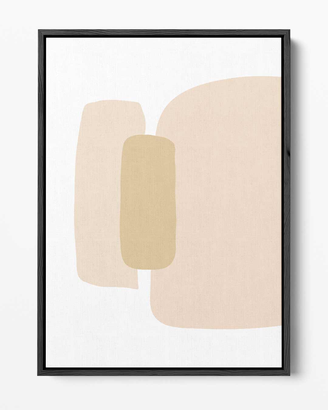 Zachte Aardetinten Abstract Kunstwerk-canvas-dibond-plexiglas-wanddecoratie-WallArtistic
