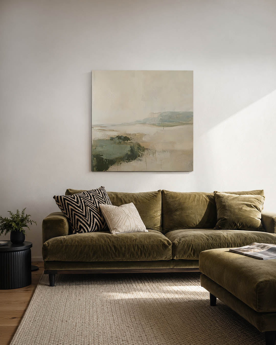 Rustige landschap compositie Kunstwerk