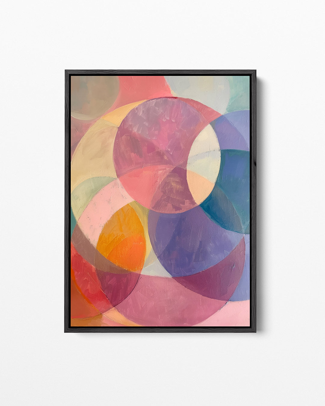 Kleurrijke cirkelvormen Kunstwerk