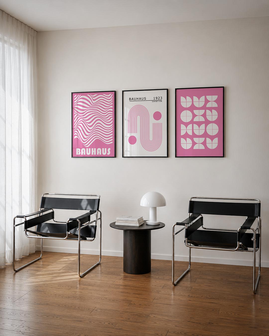 Golvend lijnenspel Posterset
